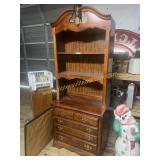 Chest with bookcase hutch