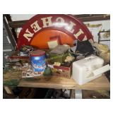 Large group of sewing accessories and sewing