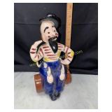 Vintage New Orleans hobo decanter