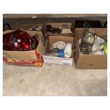 3 boxes of misc household