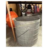 Large galvanized bucket