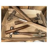 Ball peen and other shop hammers