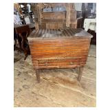 Primitive bead board four bin with drawer