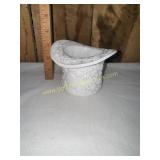 Fenton daisy and button milk glass hat