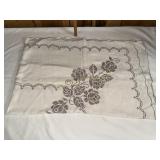 Vintage hand stitched table cloth
