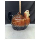 Vintage 1940s pottery chicken cookie jar