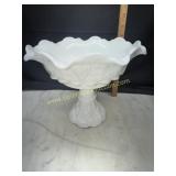 Westmoreland milk glass grape compote