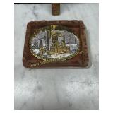 Vintage brass Wyoming Gold oil derrick belt