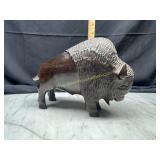 Hand carved ironwood bison/ buffalo