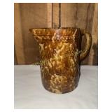 Brush McCoy yellow ware peacock pitcher