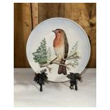 Vintage 1973 Goebel wildlife robin plate