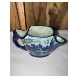 Blue ironstone shaving mug