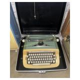 Royal typewriter cream and green