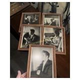 Framed black and white elvis photos