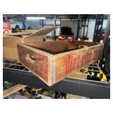 Diet rite wooden drink crate