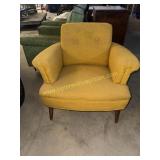 Vintage midcentury gold arm chair