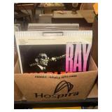 Box of vinyl records Ray charles, Christmas and