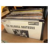 Box of vinyl records country/western, bluegrass,