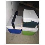 Group of lunch coolers