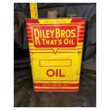 Vintage Riley  bros oil can