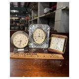 Quartz crystal clock, westclox alarm clock and