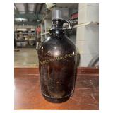 Vintage amber glass pharmacy bottle