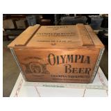 Wooden Olympia beer crate