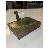 Vintage metal cigar server box