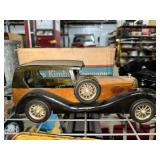 Vintage wooden model roadster