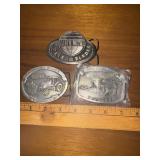 dealer promo Fine pewter Case IH  belt buckles