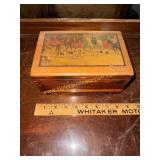 Small fox hunt cedar box