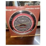 Snap-On neon shop clock