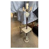 1940ï¿½s  floor lamp with clock and side table