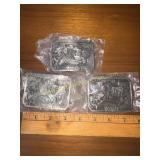 dealer promo Fine pewter Case IH  belt buckles