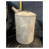 Galvanized gas can