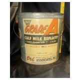 Grade A farm advertising can  cald milk