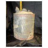 Galvanized gas can