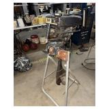 Antique outboard motor Sears & Roebuck stand not