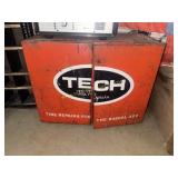 Tech tire repair parts cabinet