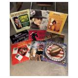 9 country western vinyl records- Conway, Marty