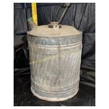 Galvanized gas can