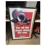 AC Delco shop poster in frame