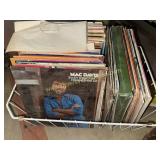 Wire basket of vinyl records lots of