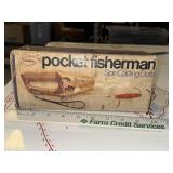 Vintage pocket fisherman fishing rod in original