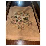 Vintage floral needlepoint