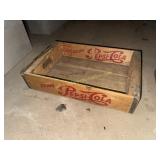 Script font Pepsi crate