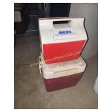 Two travel coolers