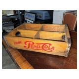 Script font Pepsi crate