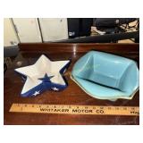 Blue pottery and star bowls