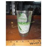 Vintage springs motel advertising glass